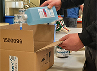 Zellenradschleuse für abrasive Pulver 