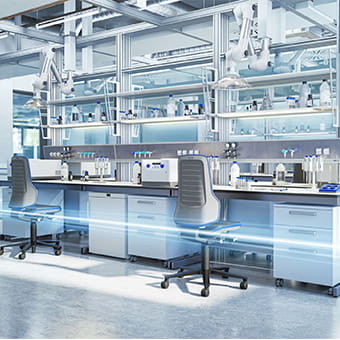 Sitzlösungen für sensible Laborbereiche