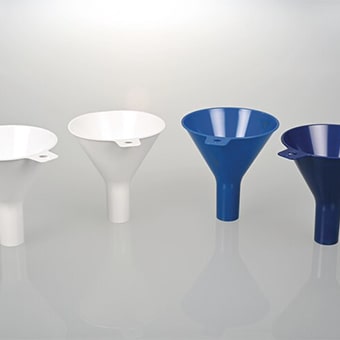 Einwegtrichter für pulverförmige Substanzen