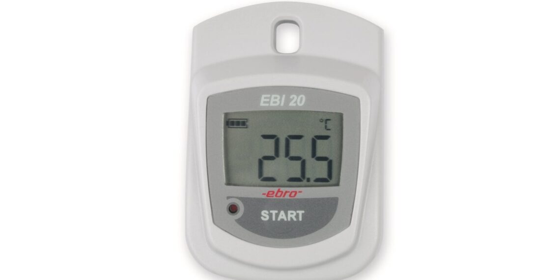 Datenlogger erfasst Temperaturmesswerte