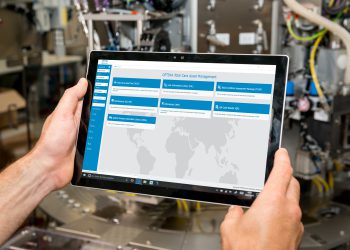 Smart Services von Optima: Das Tcam Portal ermöglicht beispielsweise den Zugriff auf Dokumente und Bedienungsanleitungen, Informationen zu Ersatzteilen, Videos und Tutorials, Wartungstools sowie auf die Linienmanagement-Software Opal – direkt an der Maschine. (Bild: Optima)