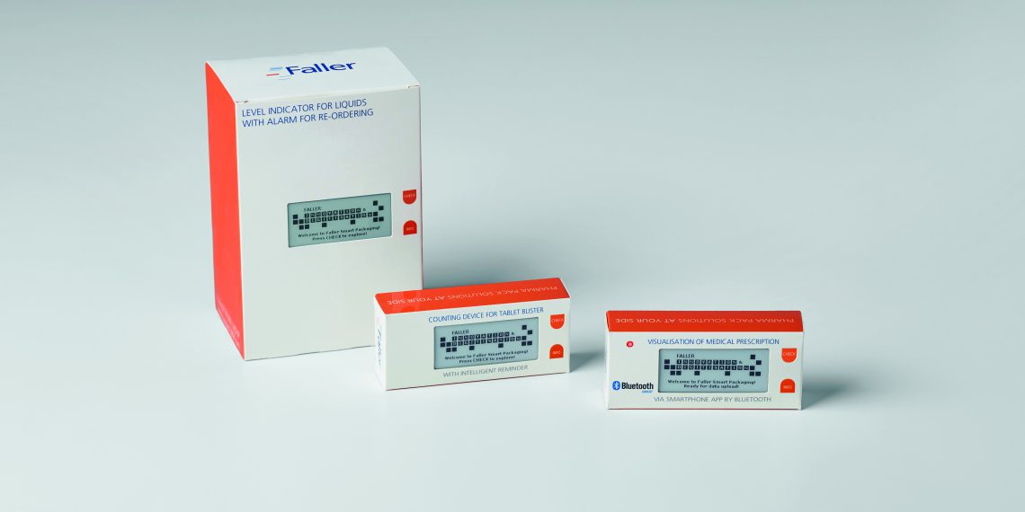 Zum Schutz der Patienten vor gefälschter Ware hat August Faller spezielle Etiketten mit Erstöffnungsgarantie entwickelt. Damit wird Manipulationen an Faltschachtelverpackungen vorgebeugt. Bild: August Faller