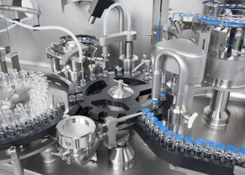 Modul KSF 51 05: eine vollautomatische Maschine zum Füllen und Verschließen von Flaschen oder Vials mit einer maximalen Leistung von 3600 Objekten pro Stunde.