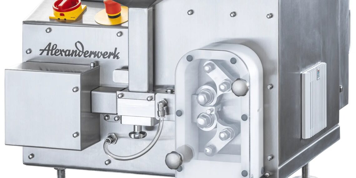 Kompakte Walzenpresse für kleinste Rohstoffmengen