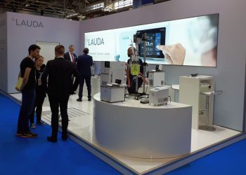 Lauda präsentierte auf der Forum Labo unter anderem Temperiergeräte der Pro und der Interal Linie.