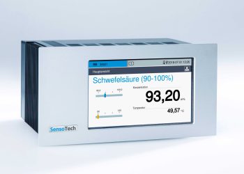 Die Grenzwertanzeige im Display des LiquiSonic-Controllers. Bild: SensoTech