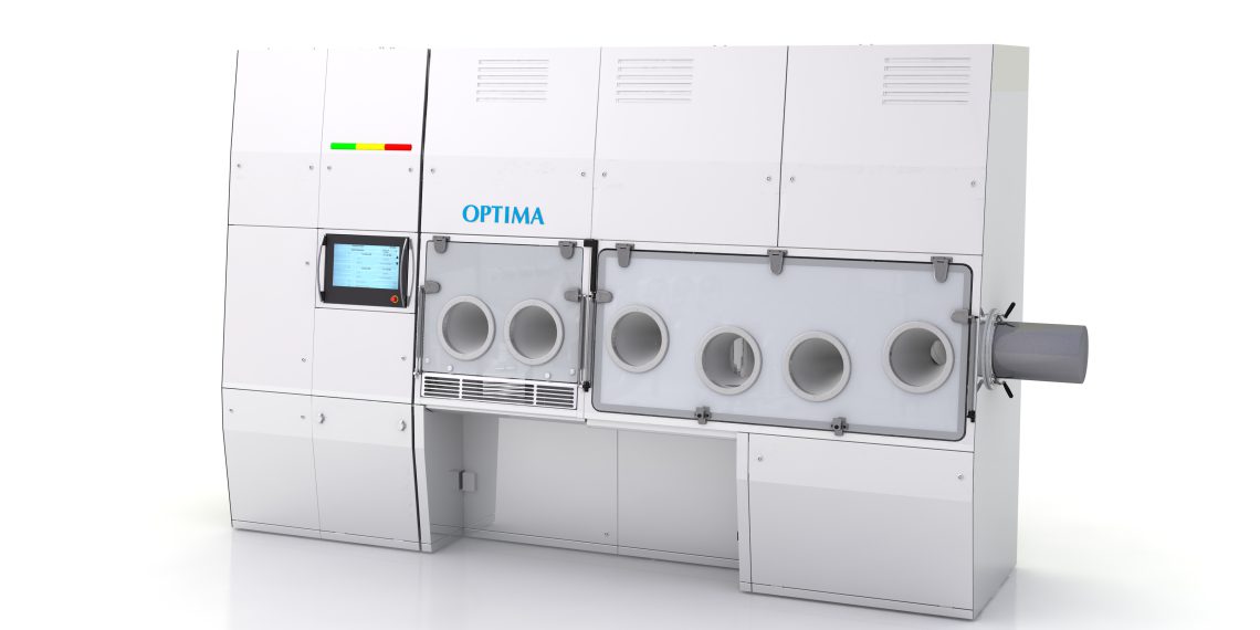 Ein erstes Rendering zeigt, wie die Produktionsanlage für Zell- und Gentherapeutika aussehen könnte. Bild: Optima packaging group