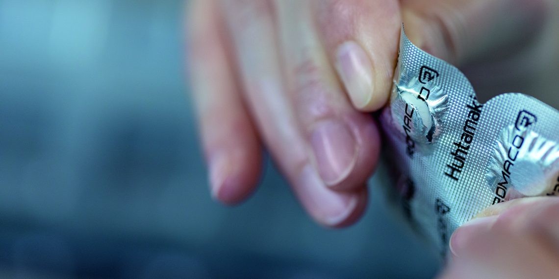 Durchdrückstreifen produziert mit der Heißsiegeltechnologie. Bild: Siebler