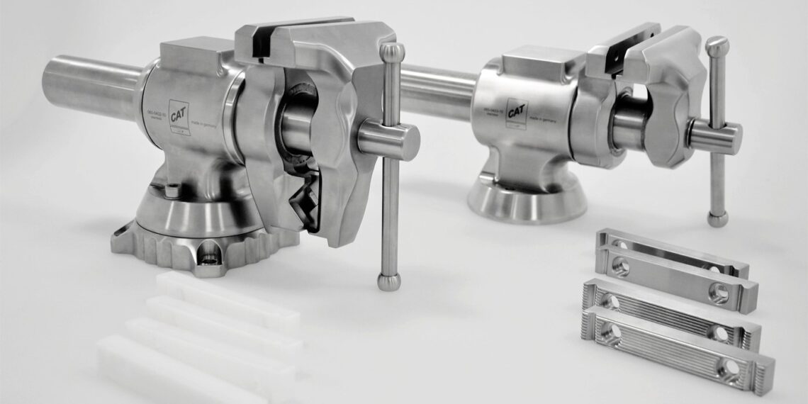 Edelstahl-Schraubstock für Reinräume