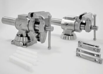 Edelstahl-Schraubstock für Reinräume