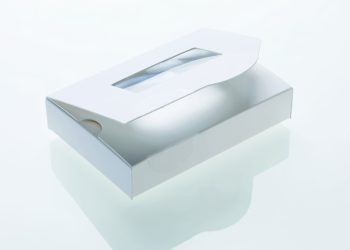 Die prämierte Schachtel mit integrierter Lupe. Bild: Druckerei Bauer GmbH