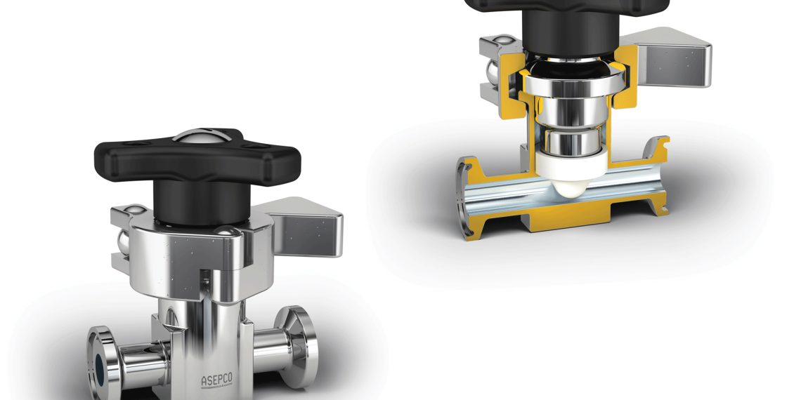 Wartungsarme Tankboden- und Inline-Membranventile mit freiem Durchgang