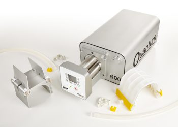 Die in den Pumpenkopf einsetzbare Single-Use-Kassette lässt sich nach Gebrauch einfach austauschen. Bild: Watson-Marlow