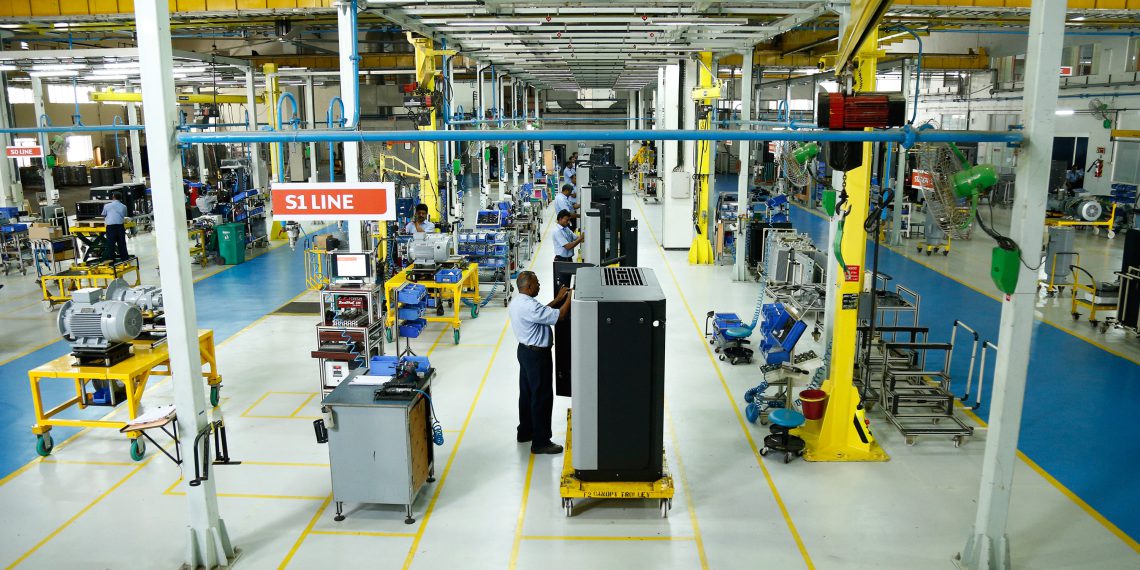 In der ACP von ELGi werden unter anderem Verdichterstufen für Schraubenkompressoren hergestellt. Direkt neben der Produktionsstätte befindet sich die moderne werkseigene Gießereianlage.