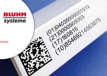 Pharmaverpackung mit Datamatrix-Code. (Bild: Bluhm Systeme)