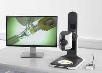 Das moderne Digitalmikroskop EVO Cam II vereint eine intuitive und schnelle Bilderfassung mit smarter digitaler Inspektion und Dokumentation. (Bild: Vision Engineering)